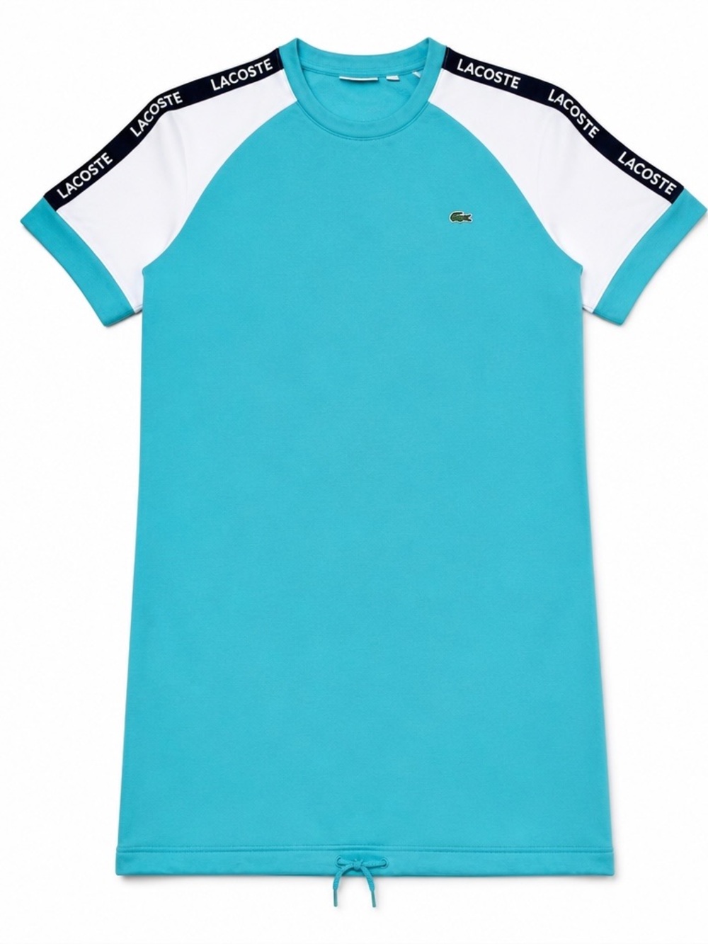 Lacoste Sport Teal Knit Crew mini dress with White Label 42 (M-L)